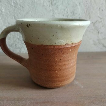 mug cup L（フチ広）・白の画像