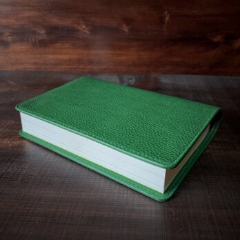 《四六判サイズ》レザーブックカバー（Verde）の画像