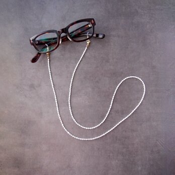 【Glasses Code】Rice Pearls／2way Necklace グラスコード ネックレス兼用（眼鏡ホルダー）の画像