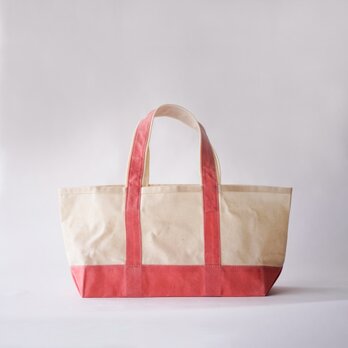 トートバッグ　[ Tote / S ] 　生成 + 西洋茜染の画像