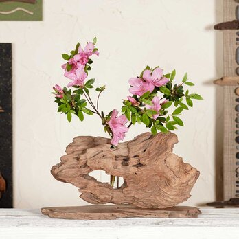 お気に入りの花を飾ってみませんか？　流木の花器、フラワーベース、一輪挿し、７２の画像