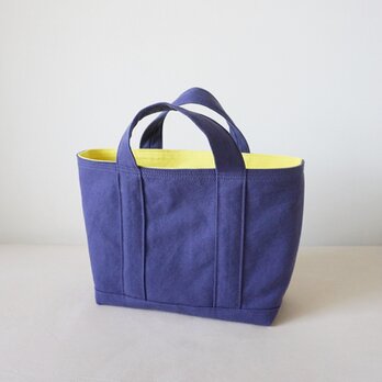 TOTE BAG -bicolor- (M) / purpleblue × lemonの画像