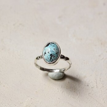 ターコイズのリング　１２月誕生石　silver