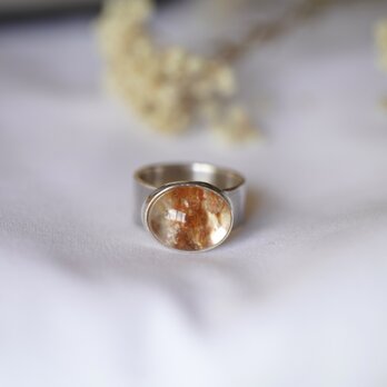 [送料当方負担] SV925 Oval Garden Quartz Arabesque Ring(RAR12_GQ)の画像