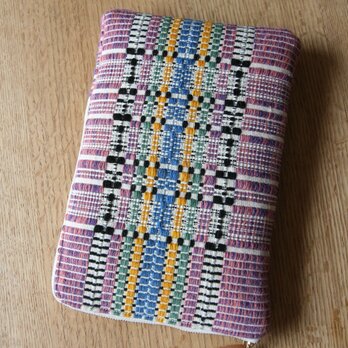 【mini】北欧手織りタブレットポーチ（パープル）ダーラドレルの画像