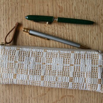 北欧手織りペンケース（ベージュ）Mの画像