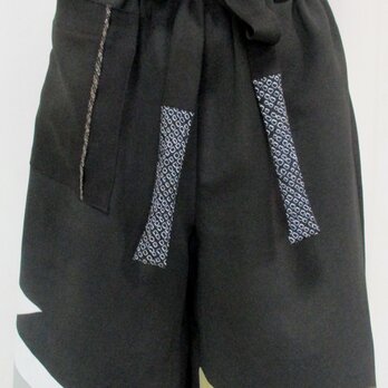 ７７２４　色留袖で作ったキュロットスカート　＃送料無料の画像