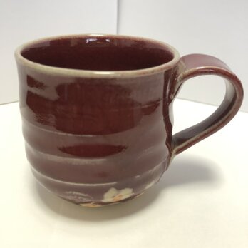 小ぶりなサイズでカワイイ辰砂がオシャレなコーヒーカップの画像