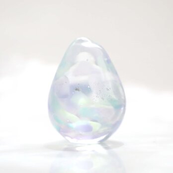 ガラスの雫の小さなオブジェ 「藤の舞」の画像