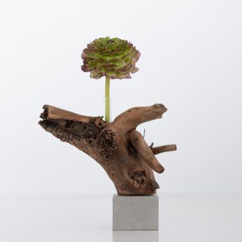 流木一輪挿し | driftwood flowervase | kyouryu- no.1の画像
