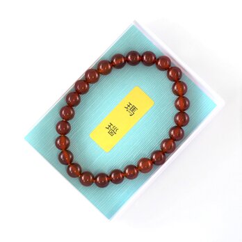 8mm 本瑪瑙　腕輪　ブレスレット　数珠　天然石　パワーストーン　京都　UDA175