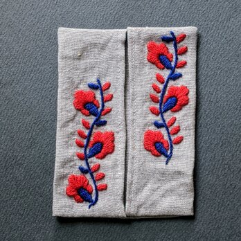 ハンガリー　パローツ地方の刺繍　ポケットティッシュケースNo.８の画像