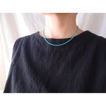 【K14gf／受注制作】Magnesite Turquoise ／マグネサイトターコイズ ネックレス（Small）の画像