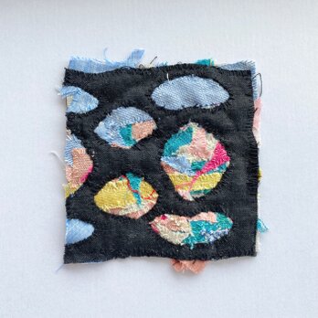 針音の聞こえるリネンコースター。モザイク　/アート　No.182