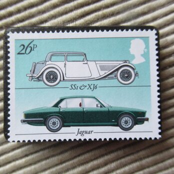 イギリス　自動車切手ブローチ 9623の画像