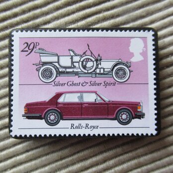 イギリス　自動車切手ブローチ 9624の画像