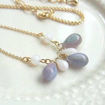 ぽとり、しずくのネックレス（ぶどうオレ）