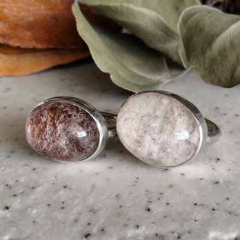 Garden quartz silver ringの画像