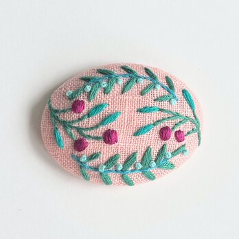 草花の刺繍ブローチ・botanical#259の画像