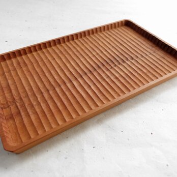 我谷盆 櫟(イチイ) 30×18×2cm ナチュラルの画像