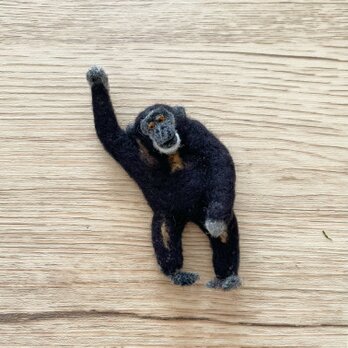 チンパンジーの全身ブローチの画像