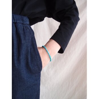 【RP】Magnesite Turquoise Bracelet／マグネサイトターコイズ ブレスレットの画像