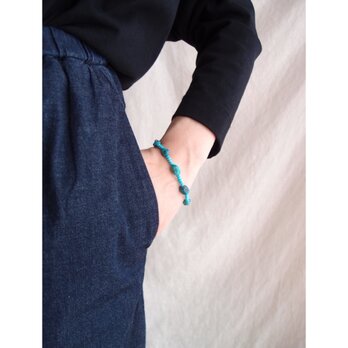 【RP】Turquoise × Magnesite Bracelet／ターコイズ×マグネサイト ブレスレットの画像