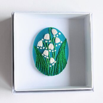草花の刺繍ブローチ・botanical#260の画像