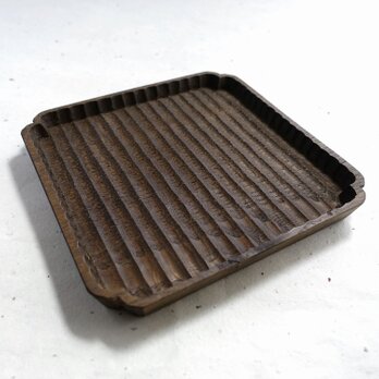入隅 我谷盆 栗 18×18×2cm 栗渋染めの画像