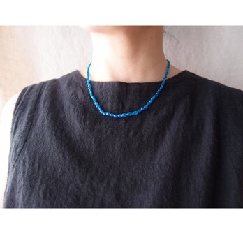 【SV】Apatite Necklace／アパタイト ネックレス （deep color）の画像