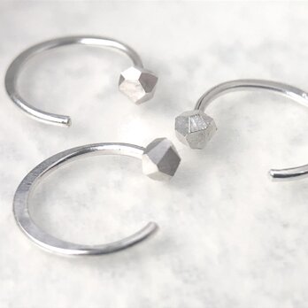 【sample price】fragment / silver hook earring (single) フックピアス（片耳）の画像