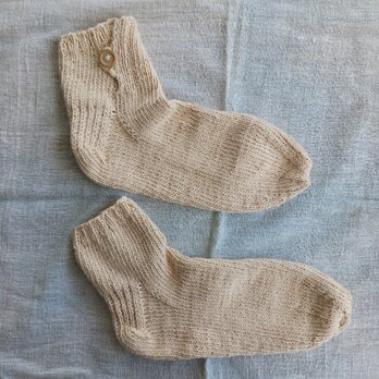 綿の靴下（オーガニックコットン）の画像