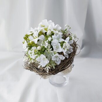 mini bouquet （white）の画像