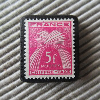 フランス　切手ブローチ9660の画像