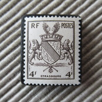 フランス　切手ブローチ9661の画像