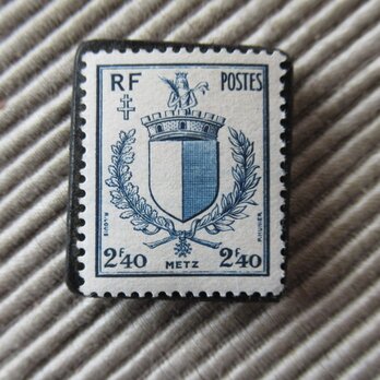 フランス　切手ブローチ9662の画像