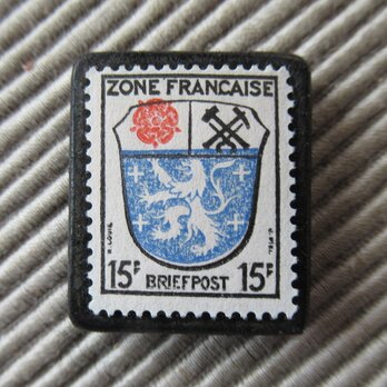 フランス　切手ブローチ9664の画像