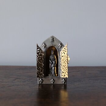 ルリケール 聖母子像 携帯用 9.5cm フランス アンティーク 0501754の画像