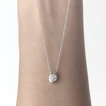caillou / 0.2ct diamond silver necklace ダイアモンドシルバーネックレスの画像