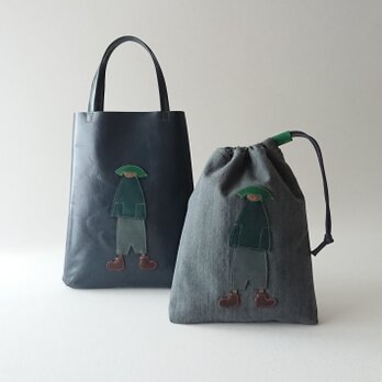 annco leather 3way mini bag [green]の画像