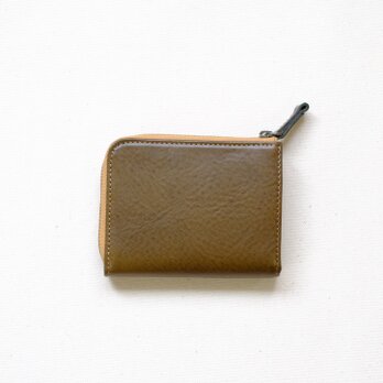 L字ファスナー財布/オリーブの画像
