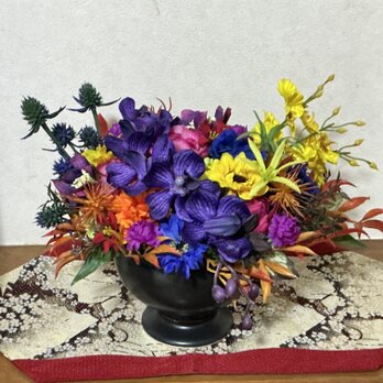 お盆のお供え  （仏花、造花、お供え、お盆、お彼岸、敬老の日、インテリアフラワー）の画像
