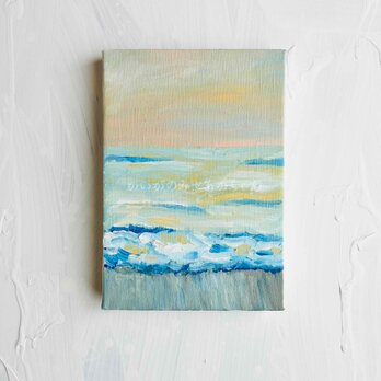 原画「朝の海５」サムホール・油彩画の画像