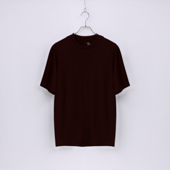 【ユニセックス】C FLEX　メリノウールTシャツ　(601ダークブラウン　Lサイズ)の画像