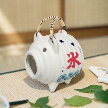 【再販】かき氷はじめました。蚊取り豚　