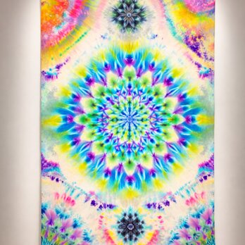 タイダイ染め タペストリー 曼荼羅 孔雀 HD21-76