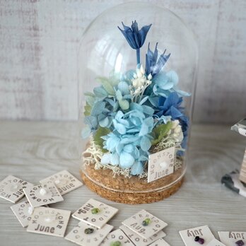 誕生月の天然石 Flower dome -紫陽花02-の画像