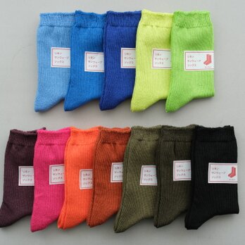 【新色入荷】リネンニット ソックス（各色）22-24cmの画像