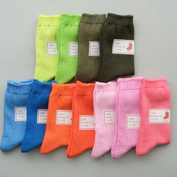 【7/19 再入荷】リネンニット ソックス（各色）22-24cmの画像