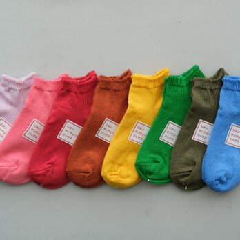 【7/19 再入荷】リネン アンクルソックス（各色）22-24cmの画像